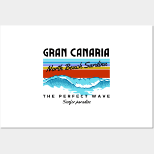 North Beach Sardina Gran Canaria Spain Posters and Art